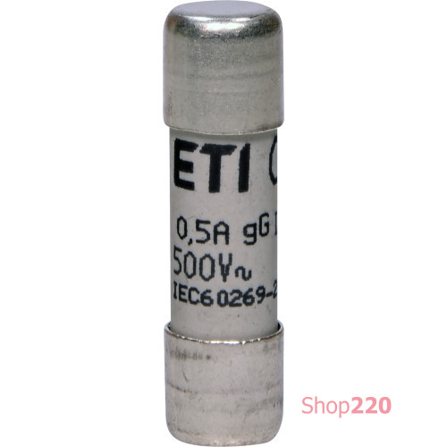 Предохранитель CH10x38 gG 0,5A 500V ETI 2651011