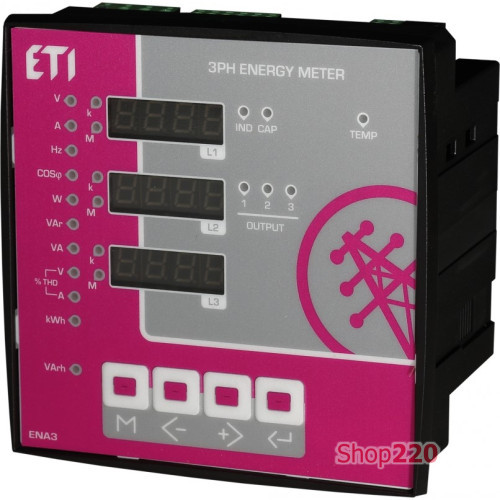 Анализатор сети ENA3 (144x144мм кв 3x400+N) ETI 4656578