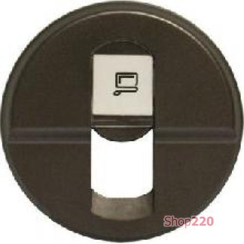 Панель компьютерной розетки RJ45, графит, 67951 Legrand Celiane