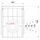 Колодец кабельный пластиковый 360х260х320 мм с крышкой, e.manhole.360.260.320.cover Enext CP362632