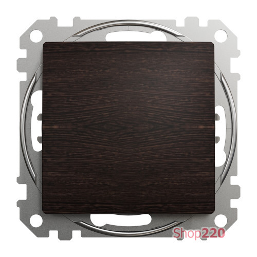 Выключатель 1 клавишный, венге, Sedna Design SDD181101