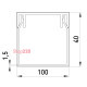 Короб пластиковый 100х40 мм, e.trunking.stand.100.40 Enext s033011