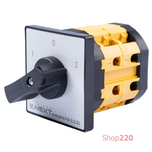 Пакетный переключатель 1-0-2, 32А, 2 полюса, e.cs.pro.1-0-2.2.32 ENEXT p093028