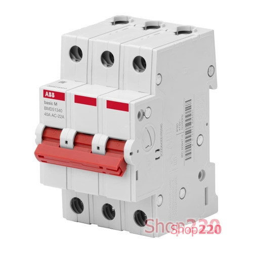 Выключатель нагрузки 16А, 3 фазы, BMD51316 ABB