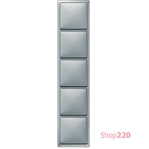 Рамка 5 постов, сталь, Merten Artec MTN481546