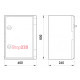 Щит ударопрочный из АБС-пластика 600х800х260мм, IP65, e.plbox.600.800.260.blank, Enext CP5009