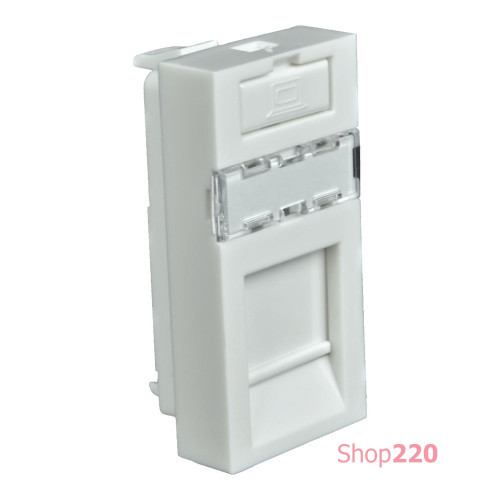 Модульный держатель 45х22,5 мм; PC-ABS, белый; серия Quadro QD 45X22.5-HOLDER_HB