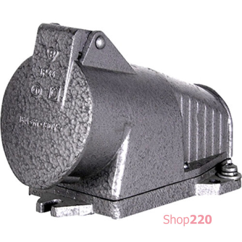 Силовая розетка металлическая, стационарная 3Р+Z, 400В, 16А, IP44, Tarel 2127-126