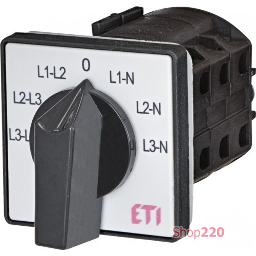 Переключатель CS 25 66 U (Ф./Л.напряж._с/ч_25A) ETI 4773090