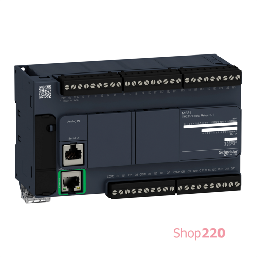 ПЛК M221 40 входов/выходов реле, 1 RS485, 1 Ethernet TM221CE40R
