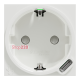 Розетка с USB тип С, 10,5 Вт, белый, 2 модуля, Unica New Schneider NU301718