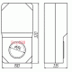 Коробка навесная под 1-фазный счетчик КДЕ-2, IP54