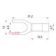 Изолированный вилочный наконечник 4-6 кв.мм, красный, 100шт, e.terminal.stand.sv.5,5.6.red Enext s2036043