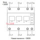 Реле напряжения с контролем тока 40А трехфазное, VA-3F40A M6R DigiTop