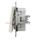 Выключатель одноклавишный, кремовый, EPH0170123 Schneider Electric Asfora