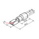Коннекторы с изоляцией 1,25-250 6,35x0,5/0,8 (100 шт.), "мама" FDD A0060020010