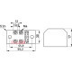 Клеммная колодка защищенная 25А, 3 полюса, e.tc.protect.25.3 Enext p056006