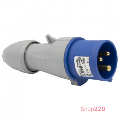 Силовая вилка 16A, 230В, 3 полюса, Tempra Pro 555124 Legrand