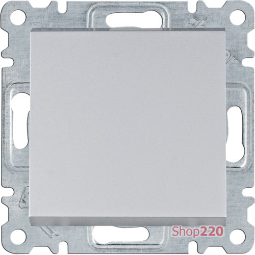 Выключатель крестовой, серебристый, Lumina WL0032 Hager