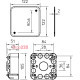 Коробка распределительная HV 100 KD (122x122x50мм) для г/к, OBO Bettermann