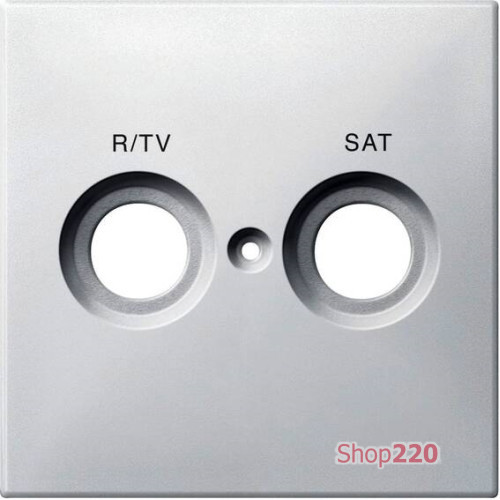 Накладка телевизионной двойной розетки TV/R+SAT, белый, Merten MTN299619