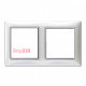 Рамка 2 поста, белый, ABB 2512-94-507 Basic 55