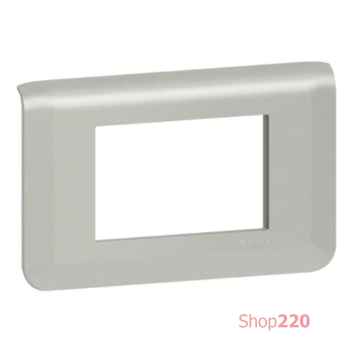 Рамка 3 модуля, алюминий, Mosaic New Legrand 079303L