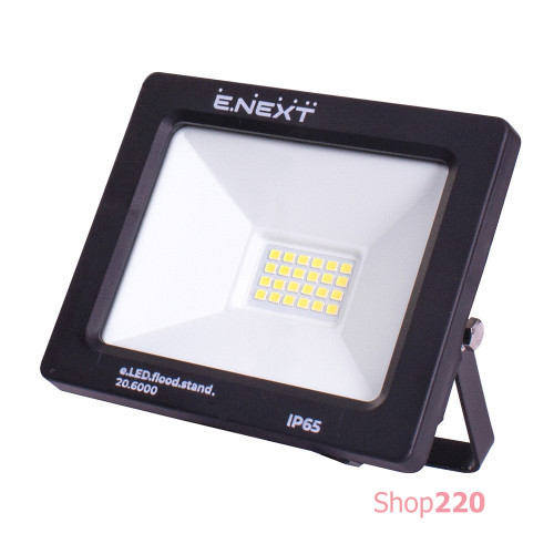 Прожектор светодиодный 20Вт, 6000К, e.LED.flood.stand.20.6000 ENEXT l0790002