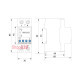 Реле контроля напряжения и тока RKV 2P 63А A0010230002