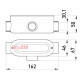 Соединитель ревизионный Т-образный для труб 1", e.industrial.pipe.db.revise.t.1" Enext i0560003