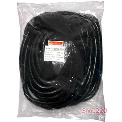 Спиральная обвязка 1,5 - 10 мм, длина 10м, черный, e.spiral.stand.3.black Enext s2038010