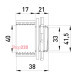 Ввод металлический резьбовой, e.industrial.pipe.thread.dir.1-1/4" Enext i0580004