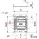 Лоток перфорированный 60х400х3050 мм, RKSM (0,9мм), FS (18-22 мкм) 6047689