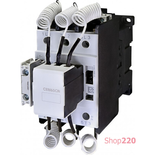 Контактор для конденсаторной батареи CEM 65CN.10 (50/60кВАр-400/440V) ETI 4649140