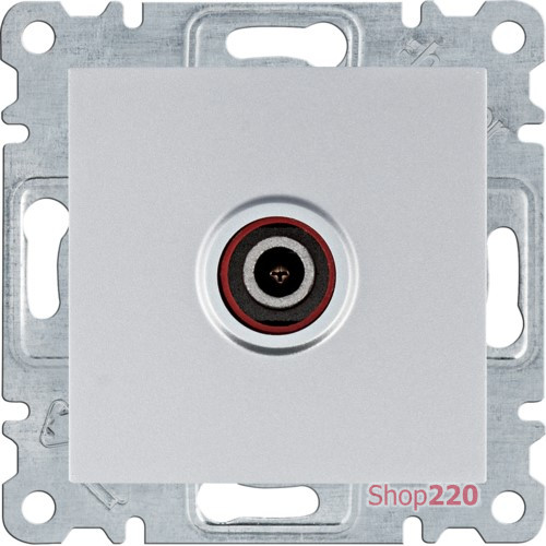 Розетка ТВ, серебристый, Lumina WL3212 Hager