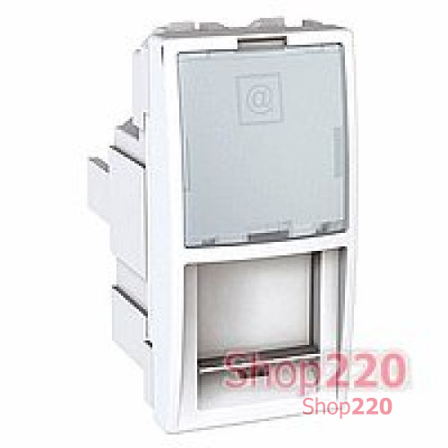 Розетка компьютерная RJ45, 1модуль, белый, Unicа MGU3.410.18 Schneider