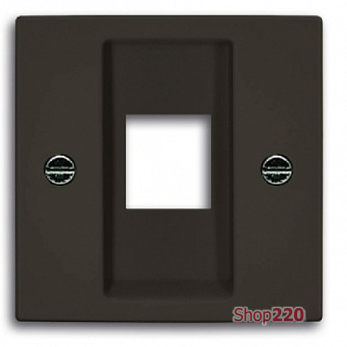 Накладка для компьютерной розетки, черный шато, ABB 2561-95-507 Basic 55