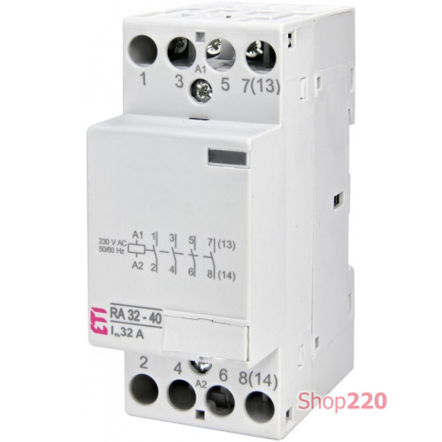 Контактор модульный RA 32-40 230V AC ETI 2464076