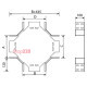 Крестовина 300х100 мм, оцинкованная 330-10