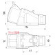 Силовая розетка стационарная 3Р+Z, 400В, 32А, IP44 безвинтовая, Tarel 126S