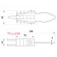 Анкерный изолированный зажим с жесткой скобой, eiclamp.pro.la.1.s4 Enext p025004