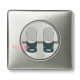 Панель компьютерной розетки RJ45 двойной, слоновая кость, 66236 Legrand Celiane