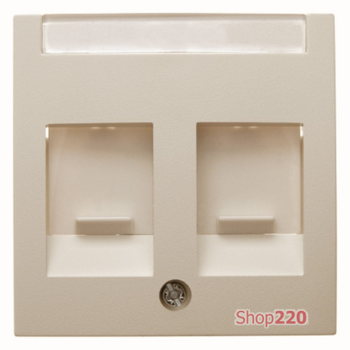 Центральная панель RJ12/RJ45 с заслонкой от пыли с полем для надписи, белый, S.1 Berker 11818982
