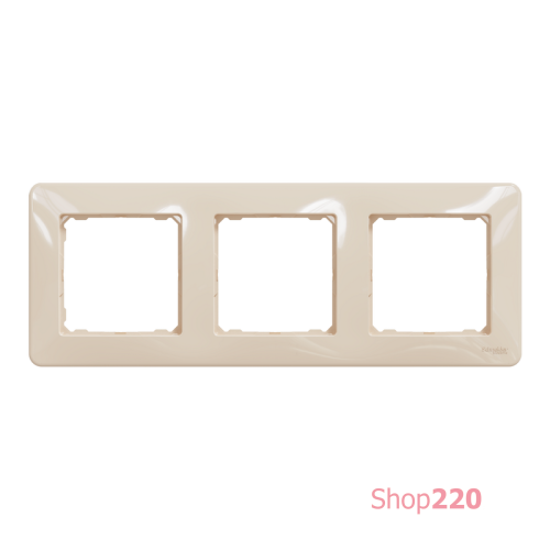 Рамка 3 поста, бежевый, Sedna Design SDD312803
