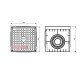 Колодец кабельный 200x200x200 мм, без крышки, ADAL PANO MD9141