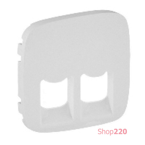 Лицевая панель розетки RJ11+RJ45, жемчуг, Valena 755429 Legrand
