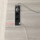 Врезной блок розеток 3х220В + USB тип С, черный, Versaframe ASA 060.40F.00009