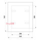 Дверца металлическая ревизионная 200х300м с замком, e.mdoor.stand.200.300.z Enext s0100054