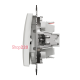 Кнопка 1 клавишная, белый, Sedna Design SDD111111