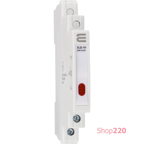 Индикатор на дин-рейку красный, узкий, 230V AC/DC, SLD-1H A0140030001